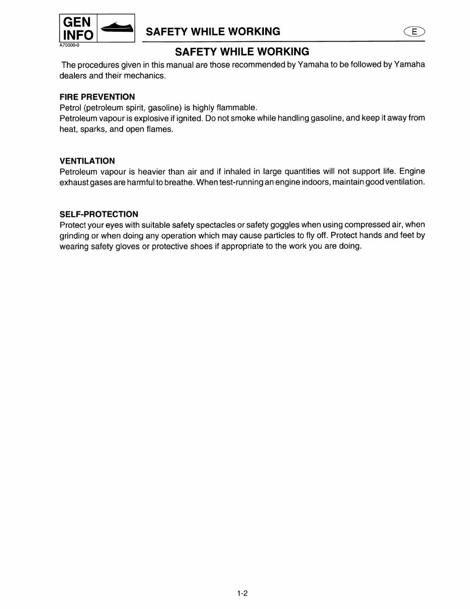 1994 Yamaha WaveRunner WAVE RUNNER III / GP Service Manual preview img 8