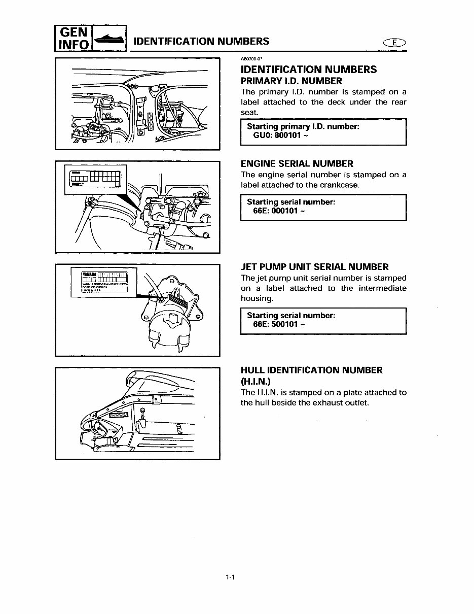 1998-2000 Yamaha WaveRunner GP800 Personal Watercraft Repair Manual preview img 9