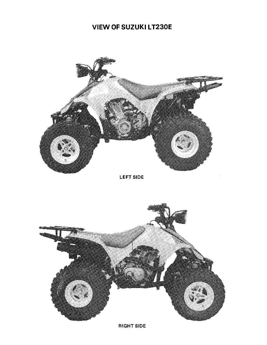 1987-1993 Suzuki QuadRunner 230 (LT230E) Service & Repair Manual preview img 3