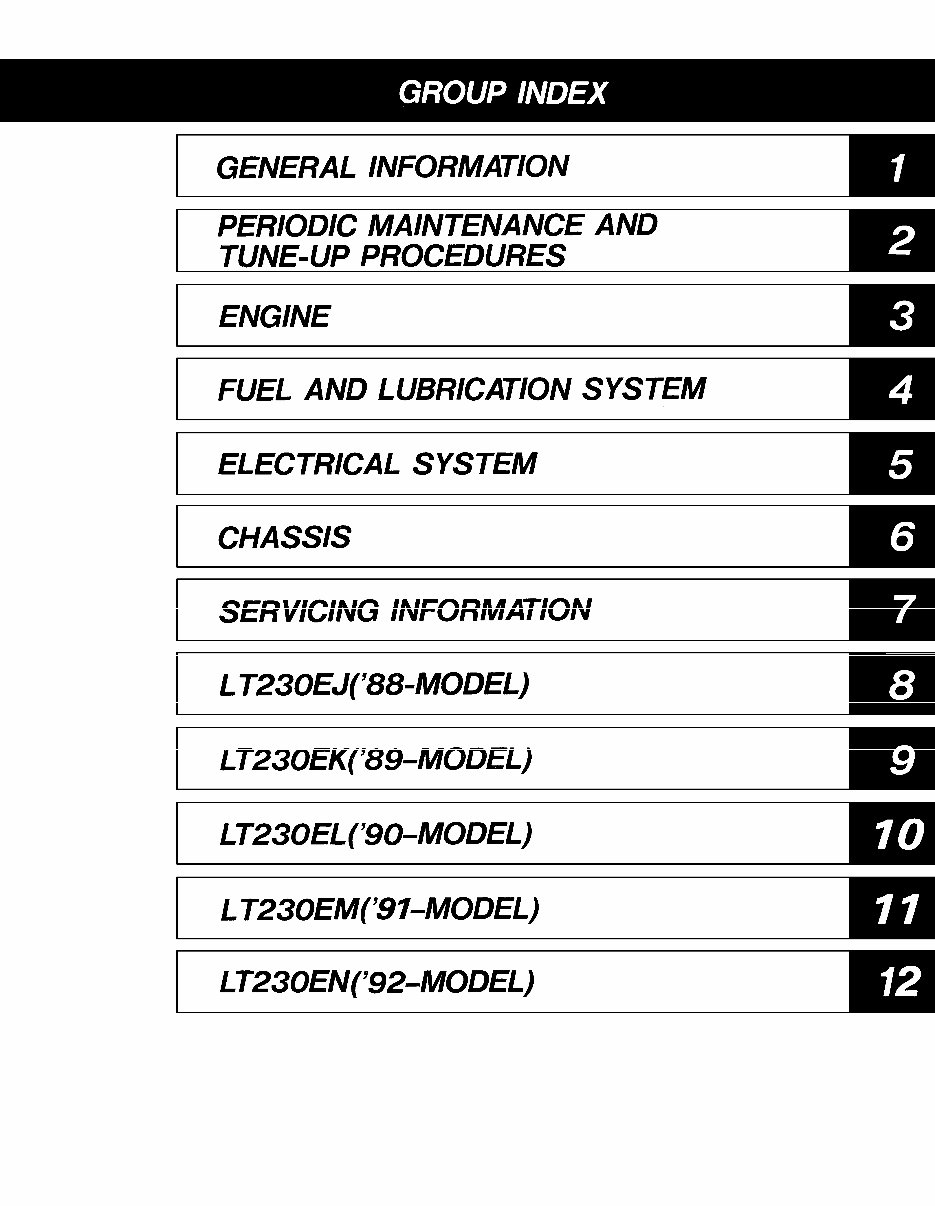 1987-1993 Suzuki QuadRunner 230 (LT230E) Service & Repair Manual preview img 4