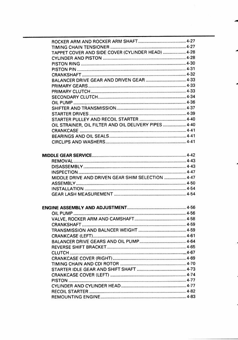 YAMAHA BIG BEAR 350 YFM350 Full Service & Repair Manual 1997-2000 preview img 10