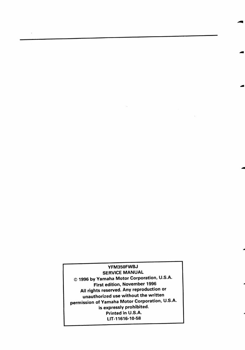 YAMAHA BIG BEAR 350 YFM350 Full Service & Repair Manual 1997-2000 preview img 2