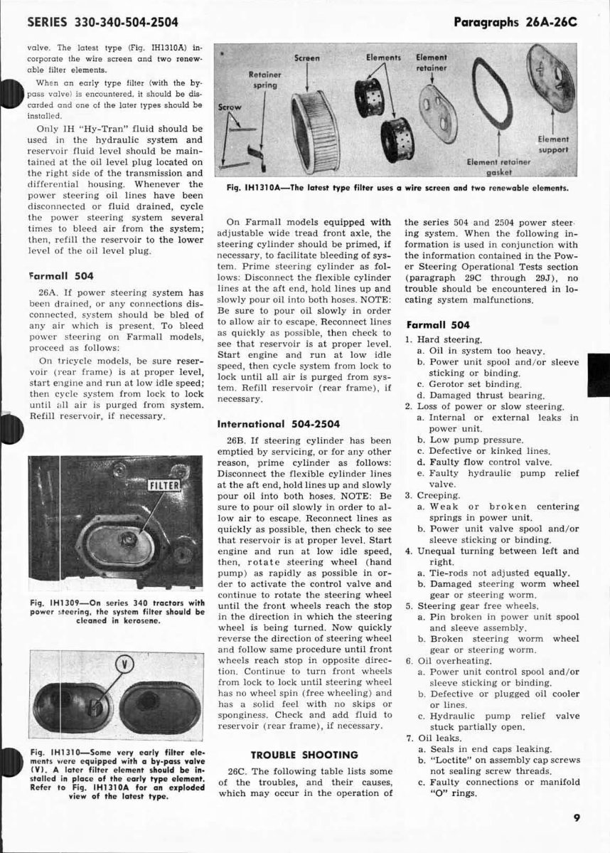 IH International Harvester Farmall 504 Tractor Workshop Service Repair Manual - preview img 9