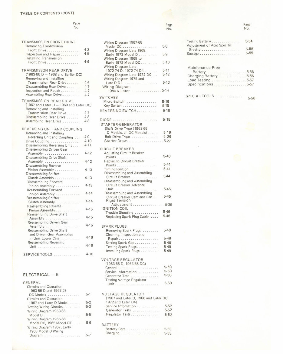 1963-1980 AMF Harley Davidson Golf Cart Service & Repair Manual preview img 5