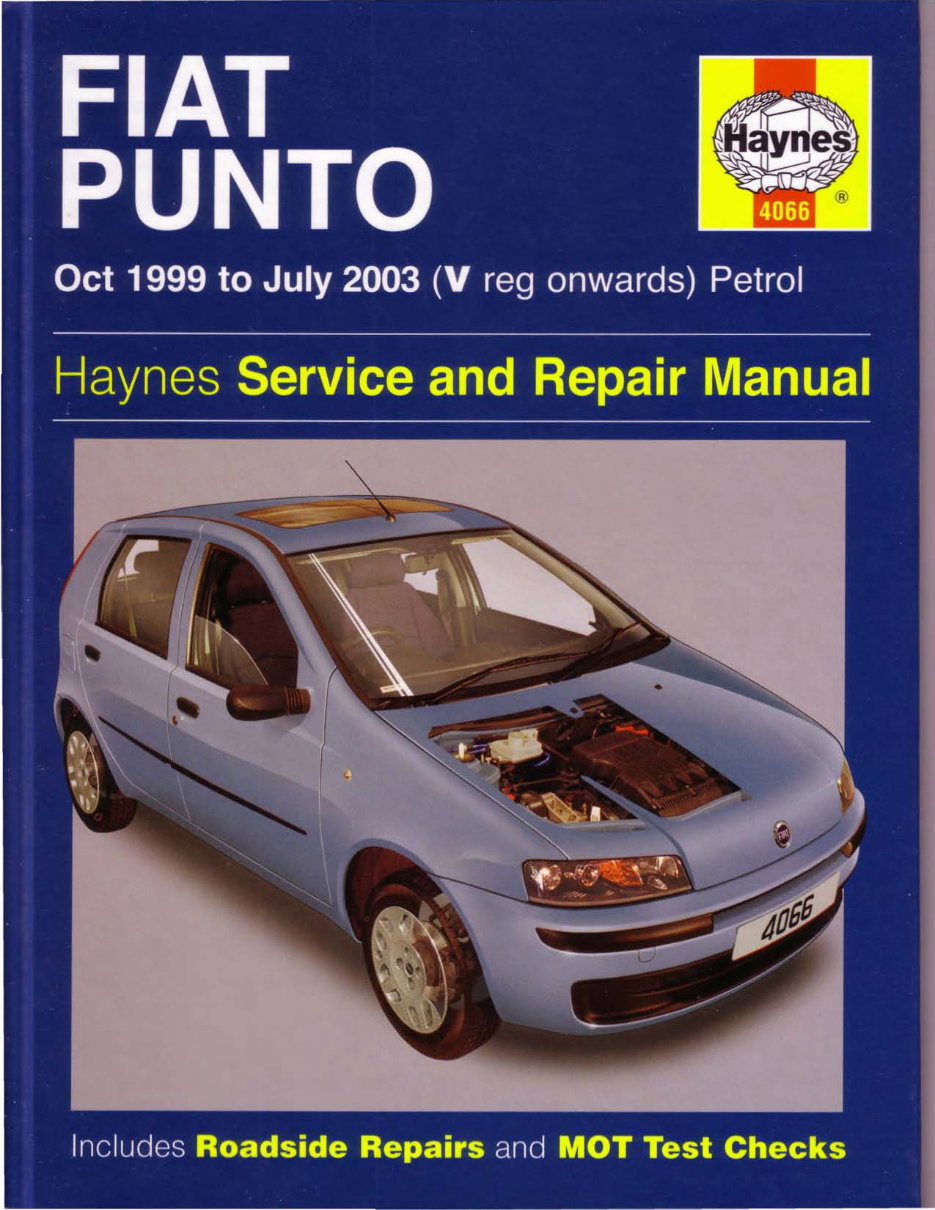 FIAT 1999-2003 PUNTO Petrol Workshop Repair & Service Manual preview img 1