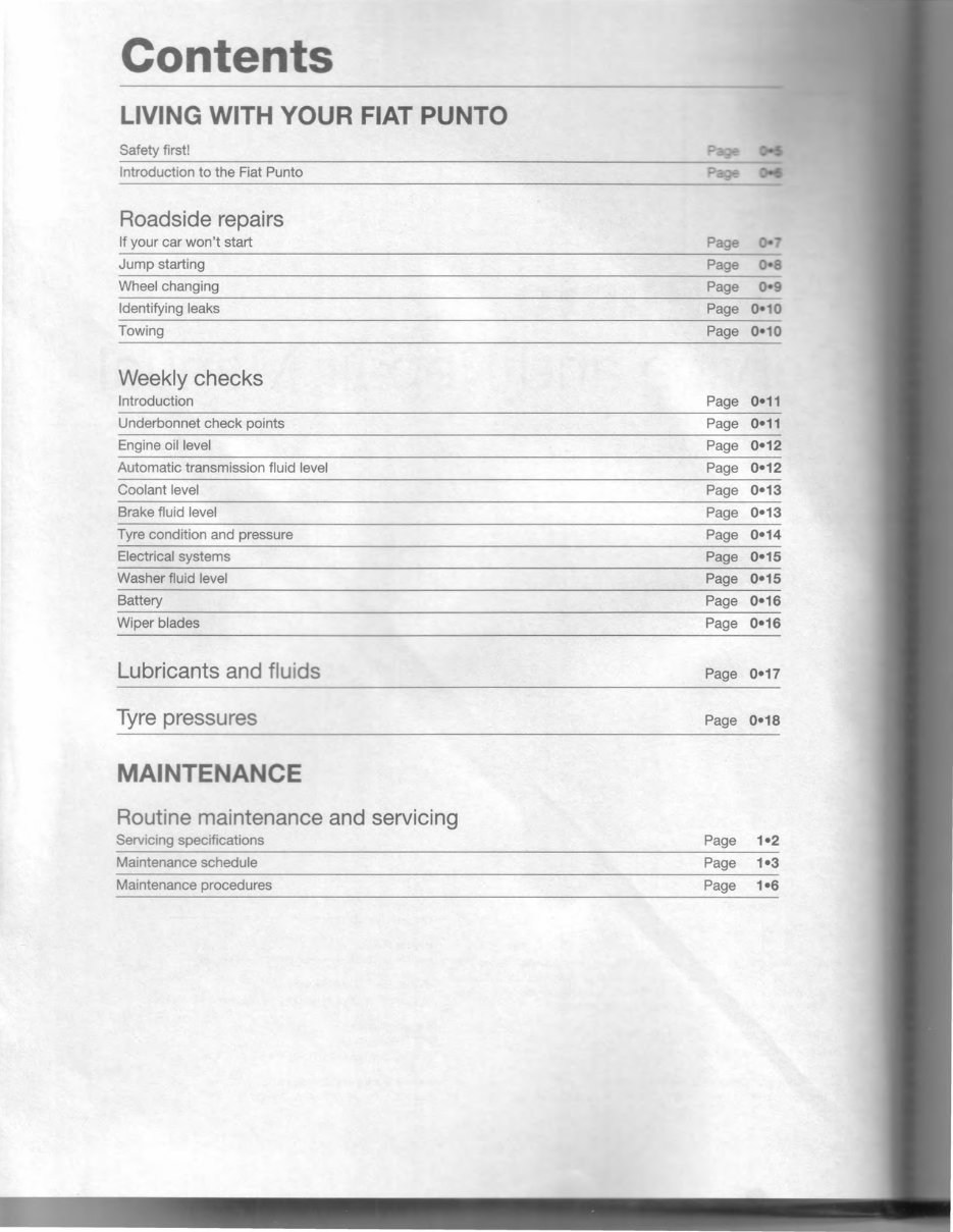 FIAT 1999-2003 PUNTO Petrol Workshop Repair & Service Manual preview img 4