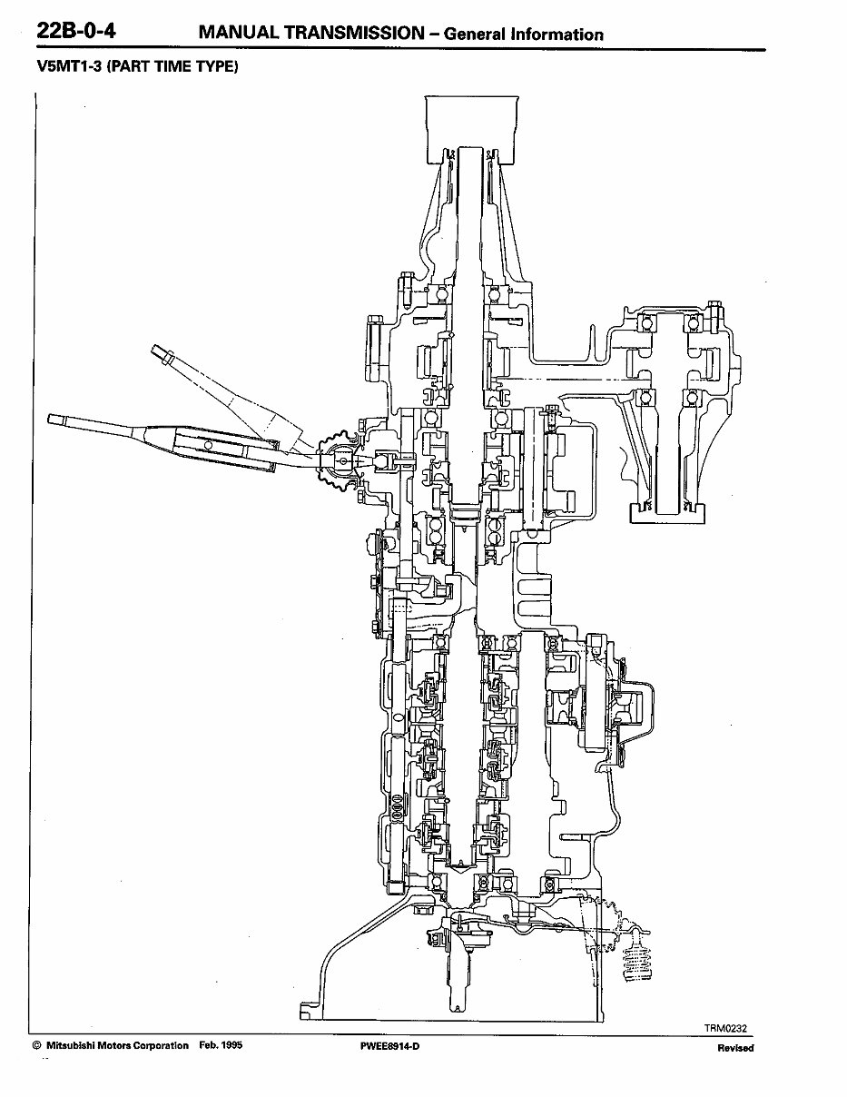 MITSUBISHI Manual Gearbox Transmission V5MT1 Workshop Manual preview img 3