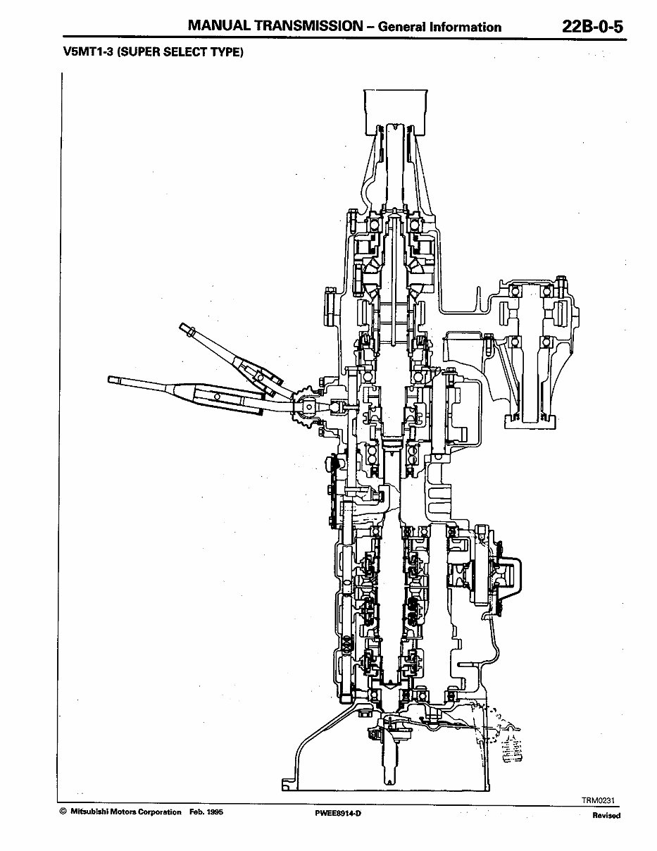MITSUBISHI Manual Gearbox Transmission V5MT1 Workshop Manual preview img 4