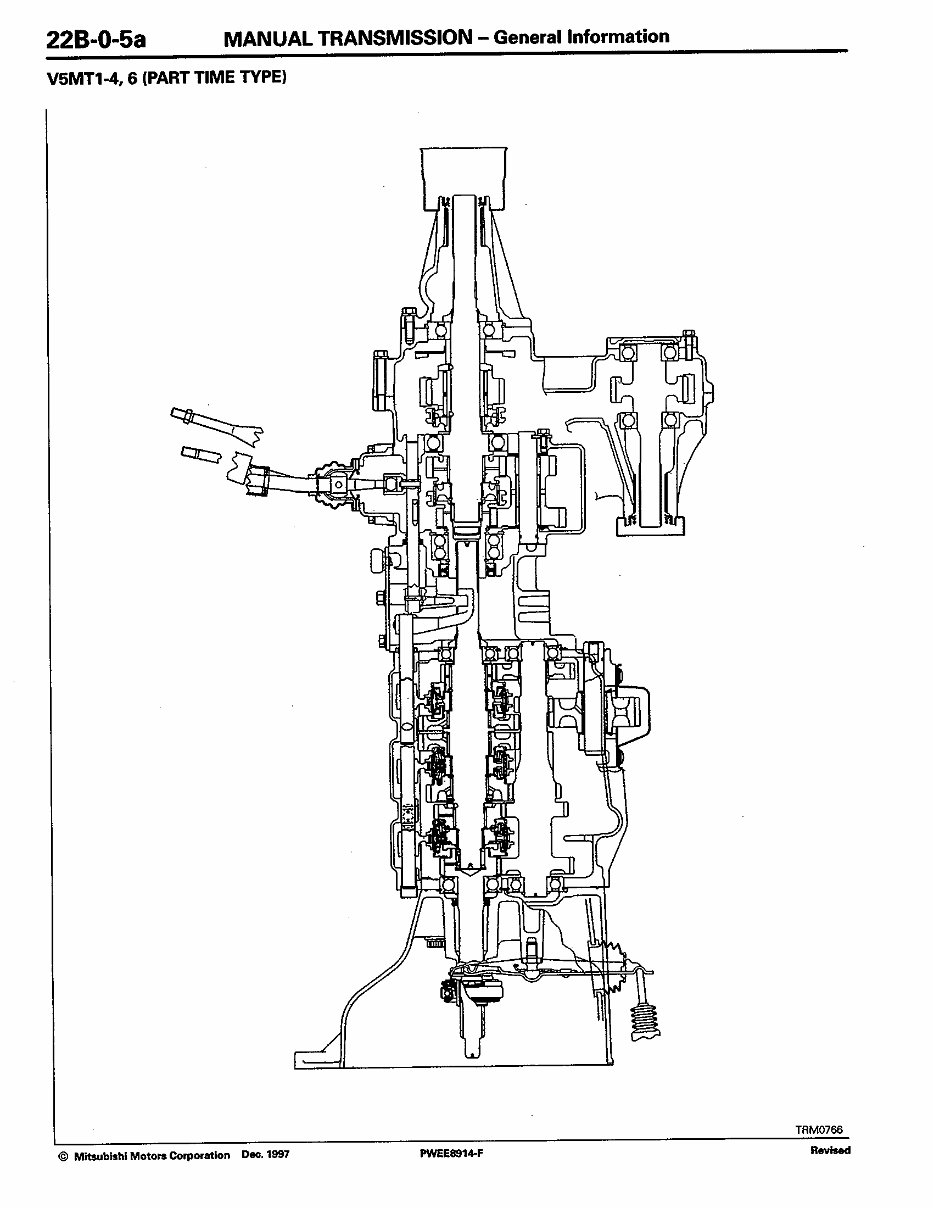 MITSUBISHI Manual Gearbox Transmission V5MT1 Workshop Manual preview img 5