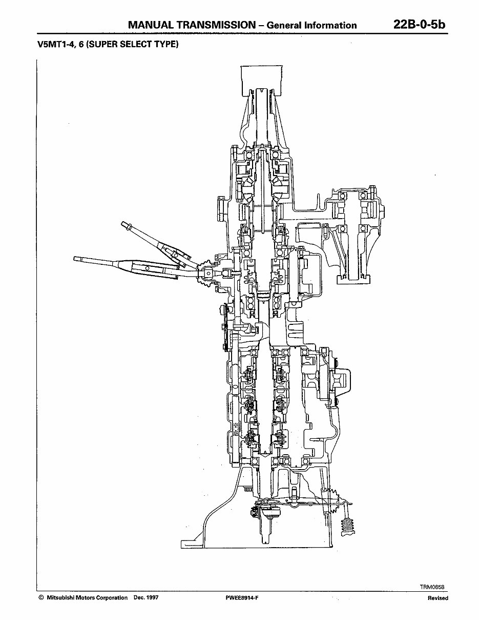 MITSUBISHI Manual Gearbox Transmission V5MT1 Workshop Manual preview img 6
