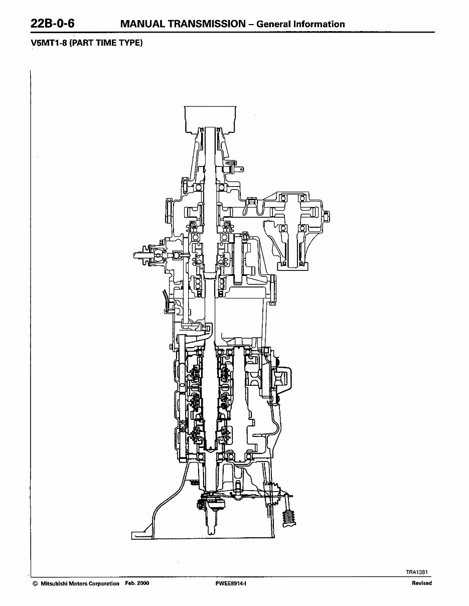 MITSUBISHI Manual Gearbox Transmission V5MT1 Workshop Manual preview img 7