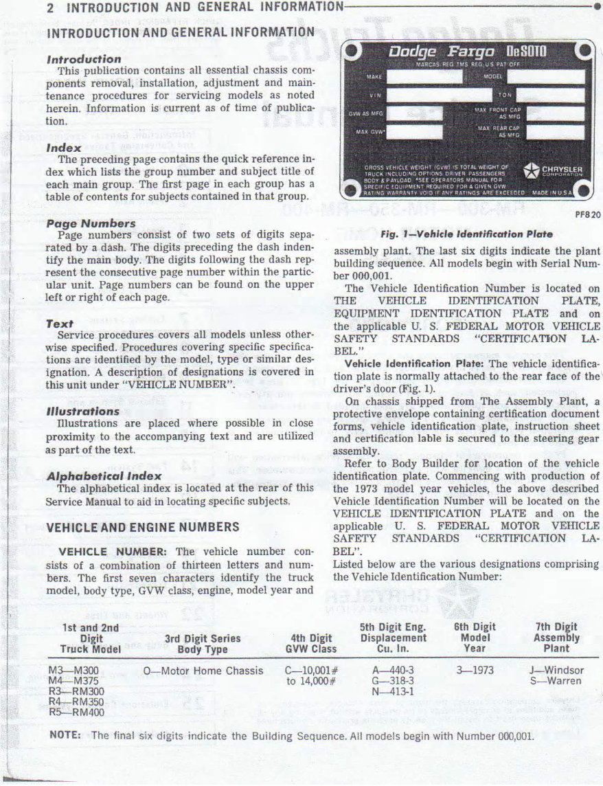 DODGE MOTORHOME CHASSIS M300 375 RM300 350 400 Service Repair Manual preview img 3