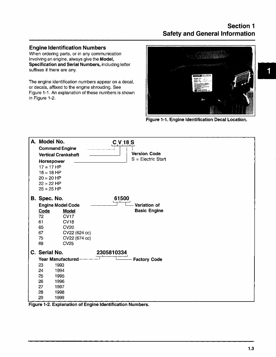 KOHLER Command 17 25 HP Repair Service Manual Vertical Crankshaft preview img 5