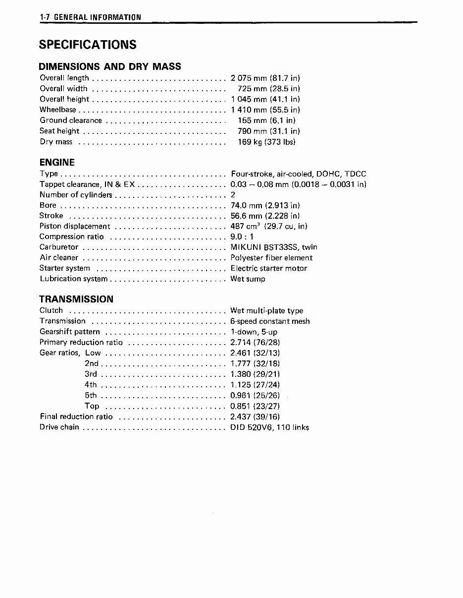 1989-2009 Suzuki GS500E Service & Repair Manual preview img 10