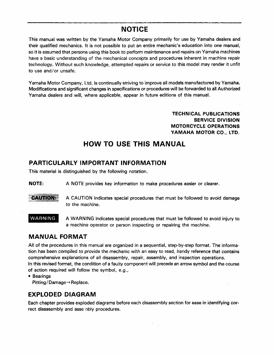 Yamaha Banshee 350 Repair Manual preview img 3