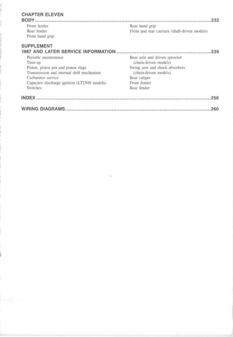 1985-1988 Suzuki QuadSport 230 LT230S LT 230S Service & Repair Manual preview img 7