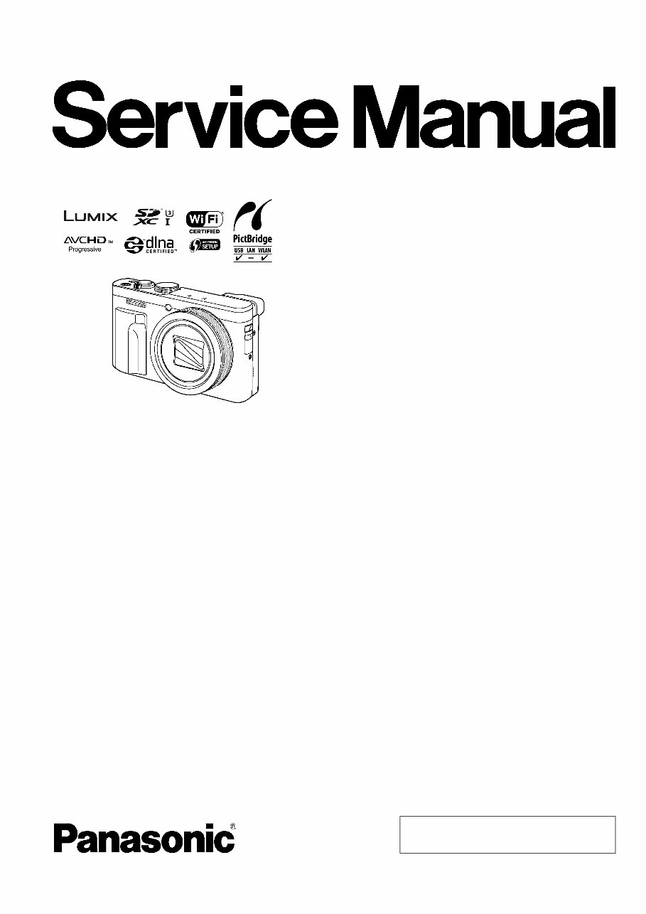 Panasonic Lumix DMC-TZ80 TZ81 ZS60 Service Manual Repair Guide preview img 1