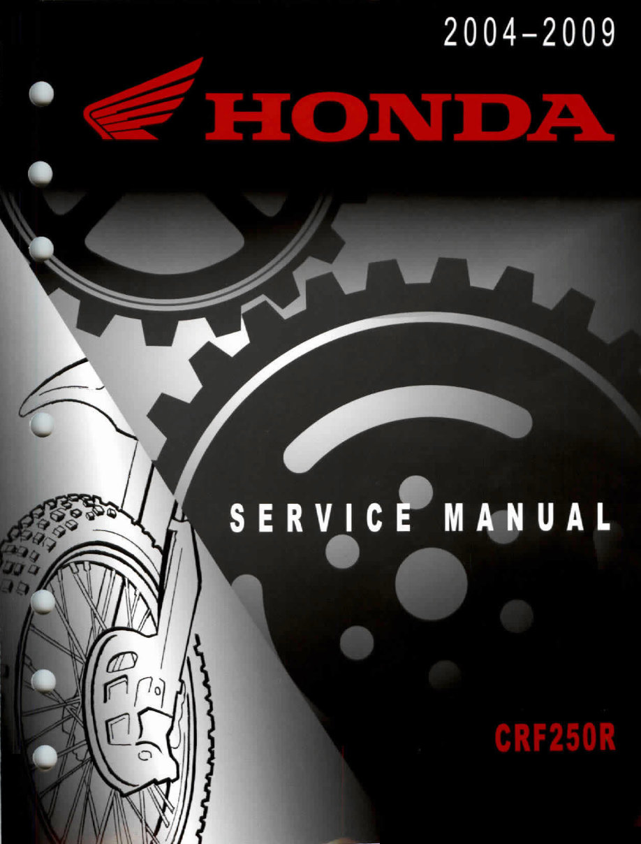 2004-2009 Honda CRF250R Service & Repair Manual preview img 1