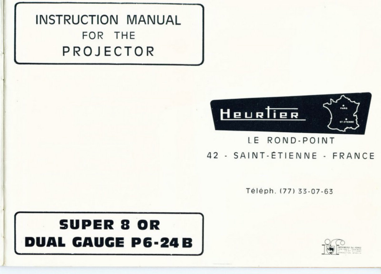 Heurtier P6 - 24b Super 8 & Dual Silent / Sound Projector preview img 2