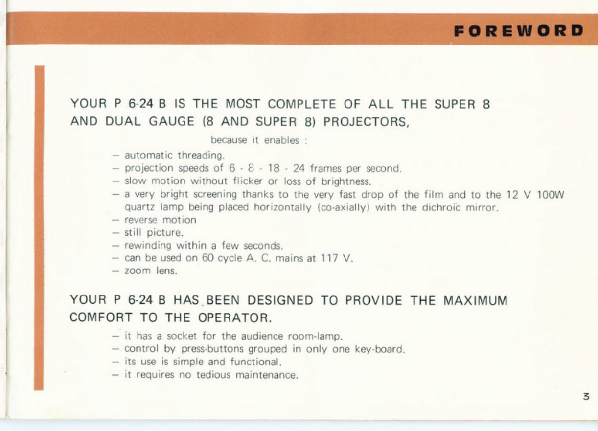 Heurtier P6 - 24b Super 8 & Dual Silent / Sound Projector preview img 4