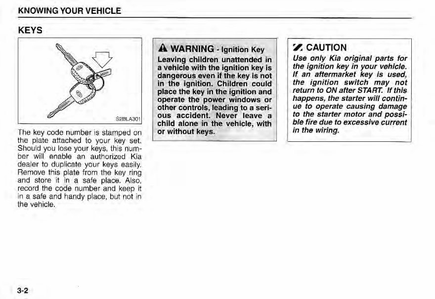 2004 KIA Sorento Owners Manual preview img 9