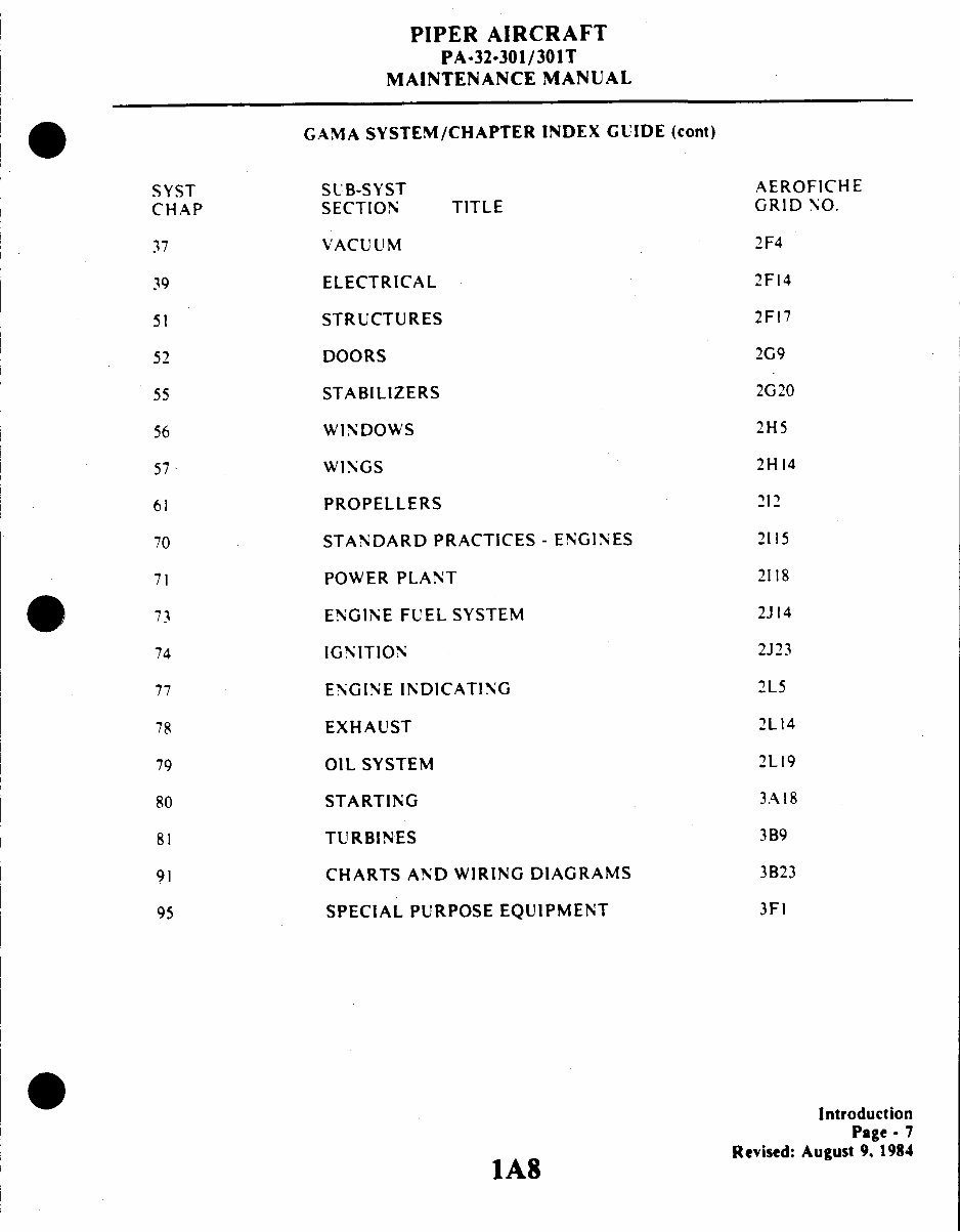 Piper Saratoga (PA-32-301/301T) Aircraft Maintenance Manual preview img 8