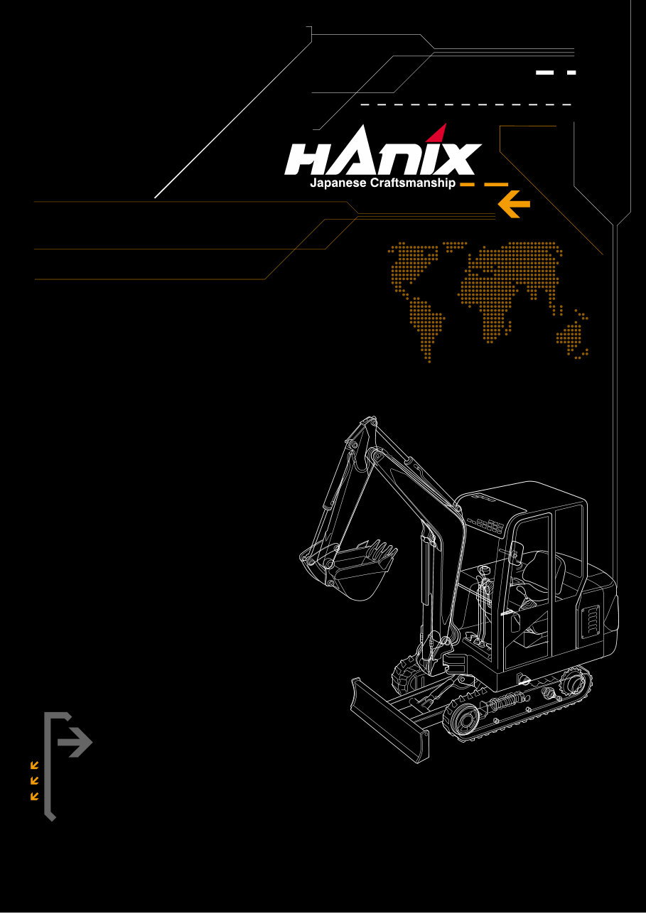 Hanix H26C mini excavator service and parts manual preview img 1