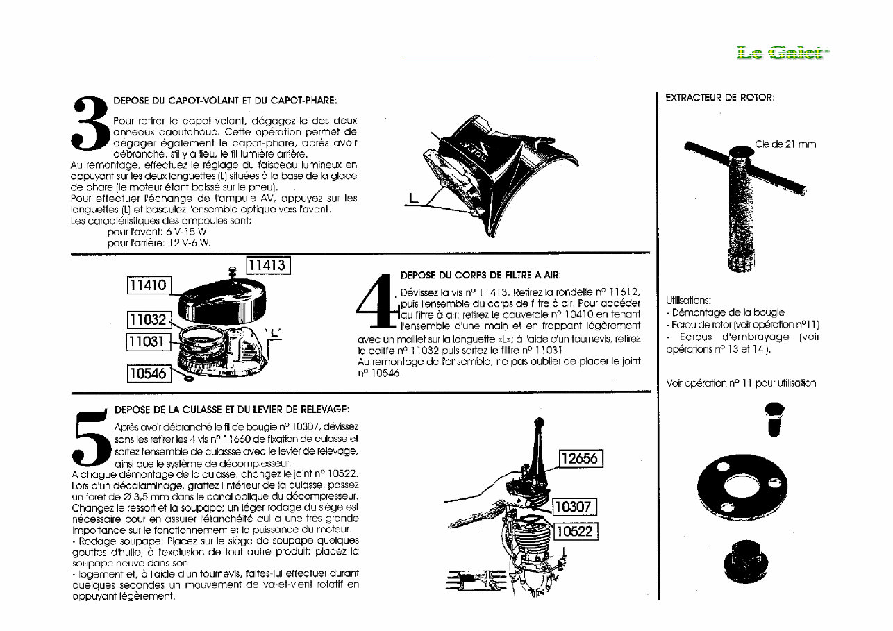 Velosolex Solex S3800 Manual Atelier ( FRA ) preview img 10