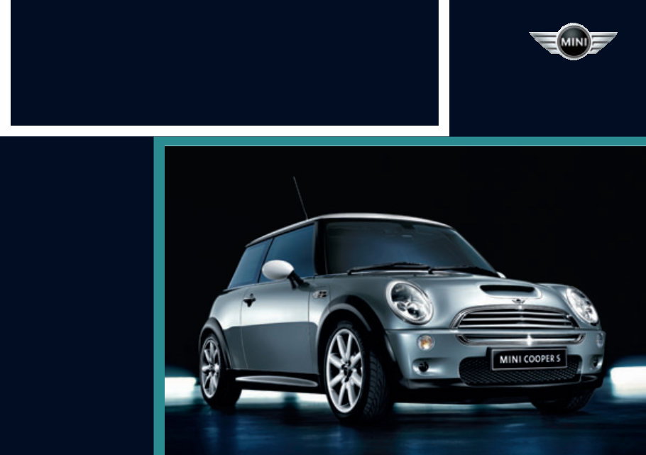 2003 MINI Cooper Cooper S Owners Manual preview img 1