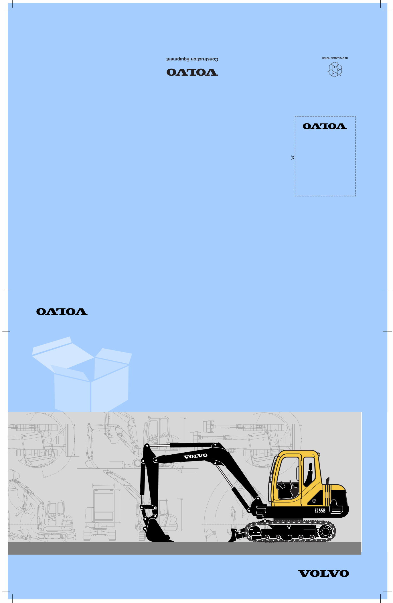 VOLVO EC55B MINI DIGGER Excavator Parts Catalog IPL Manual preview img 1