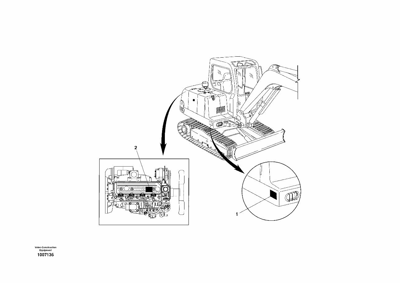 VOLVO EC55B MINI DIGGER Excavator Parts Catalog IPL Manual preview img 5