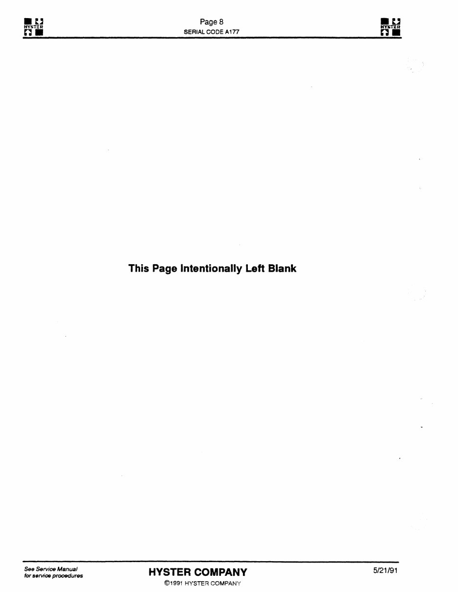 Hyster Challenger A177 (H40XL, H50XL, H60XL, H2.00XL, H2.50XL, H3.00XL) Forklift Parts Manual preview img 9
