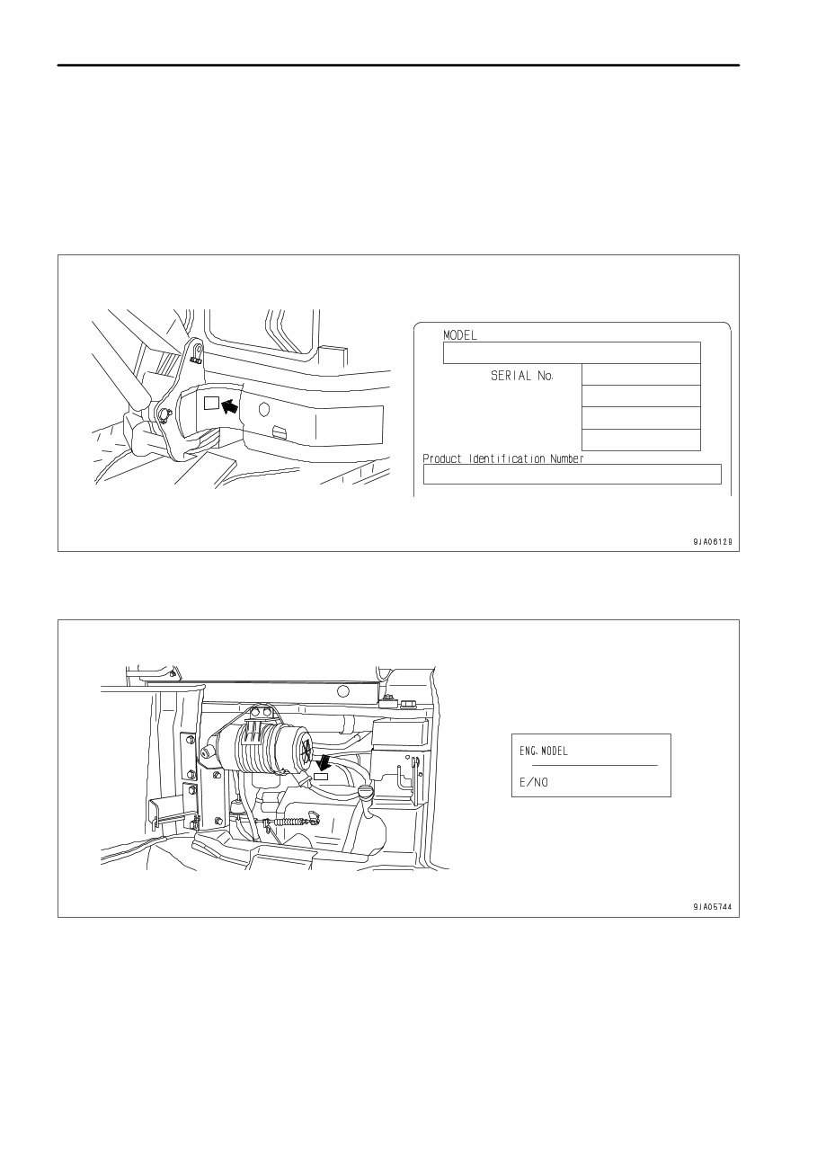 Komatsu PC40MR-2, PC40MRX-2, PC50MR-2, PC50MRX-2 Operation & Maintenance Manual Excavator Owners Book preview img 10