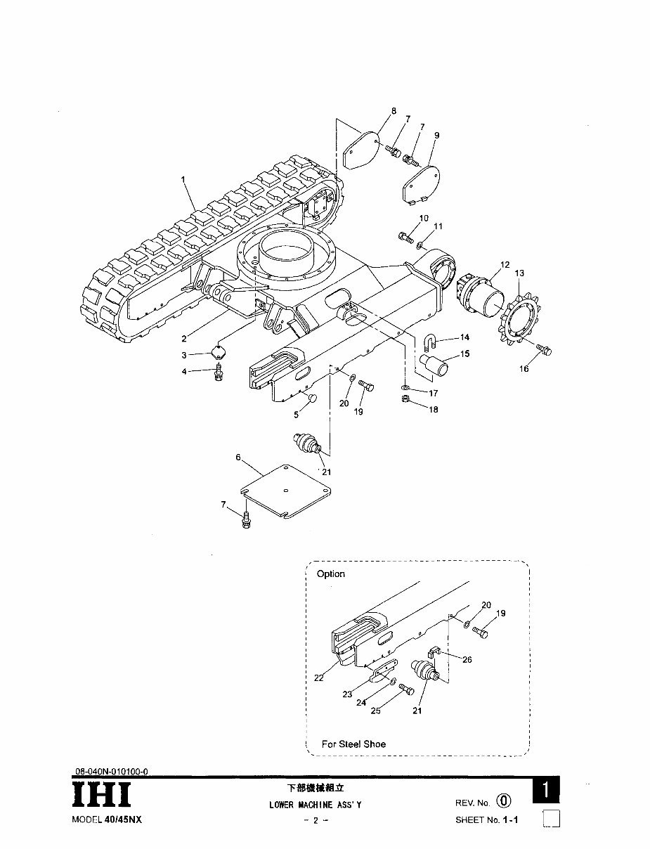 IHI 40NX/45NX Mini Excavator Parts Catalog preview img 3