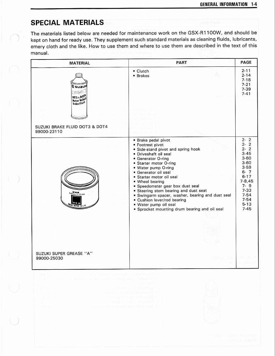 1993 Suzuki GSXR1100 Service & Repair Manual preview img 9