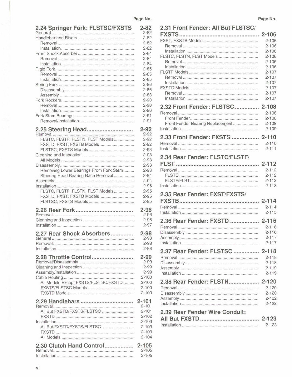 2006-2009 Harley-Davidson FXSTB Softail Night Train OEM Service & Repair Manual preview img 7