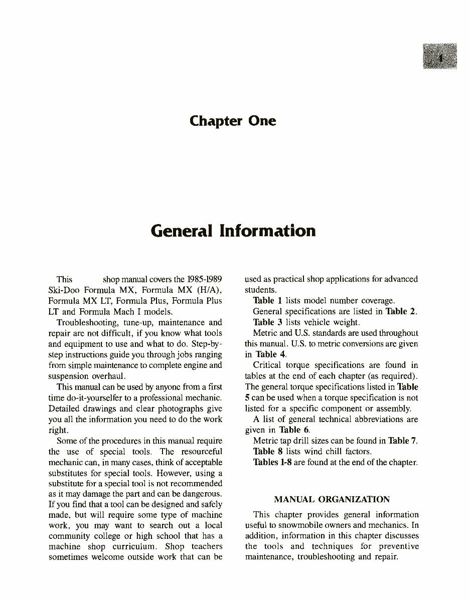 1985-1989 Ski-Doo Tundra Service & Repair Manual preview img 10