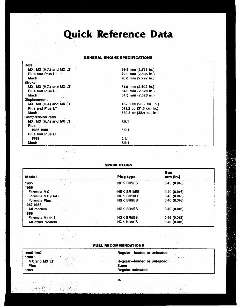1985-1989 Ski-Doo Tundra Service & Repair Manual preview img 5