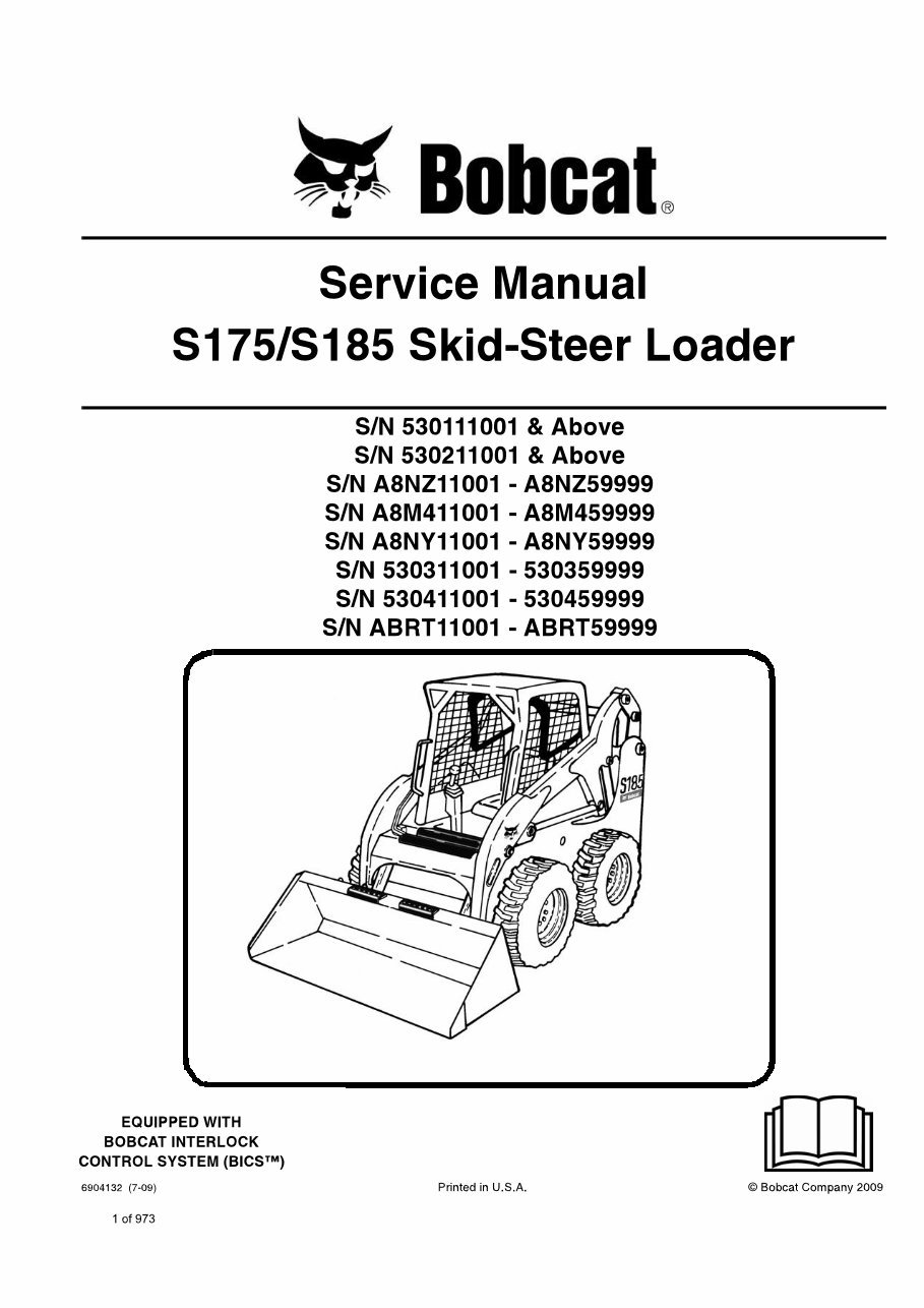 Bobcat S185 Turbo 517625001+ Factory Service & Work Shop Manual preview img 1