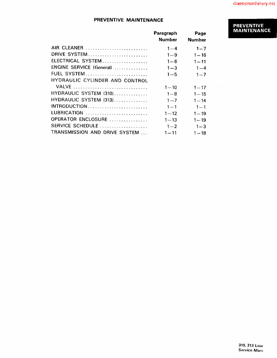 Bobcat 313 Factory Service & Work Shop Manual preview img 4