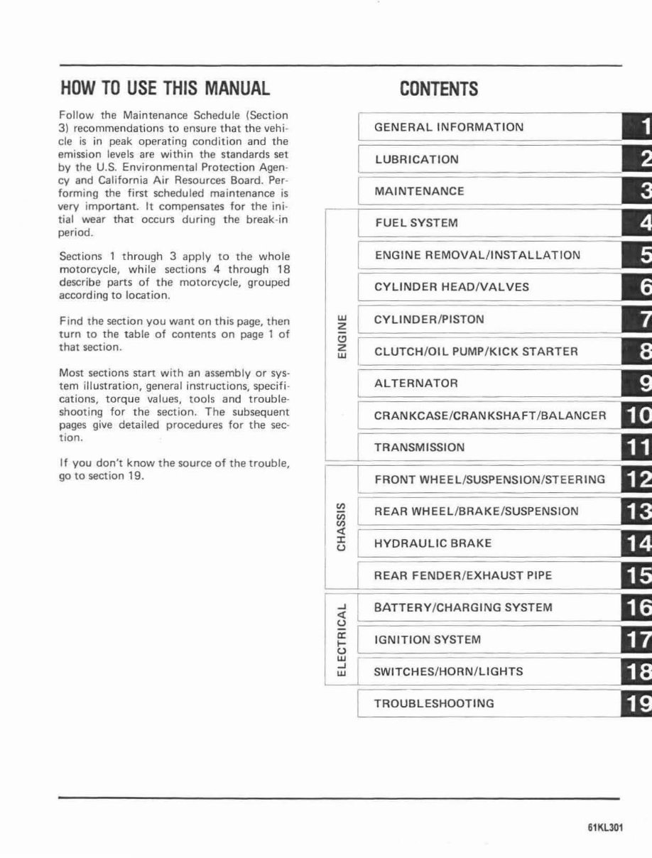 1984-1985 XL350R XL350 Service & Repair Manual preview img 3