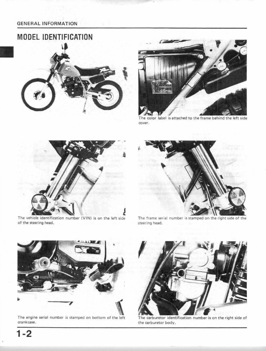 1984-1985 XL350R XL350 Service & Repair Manual preview img 6