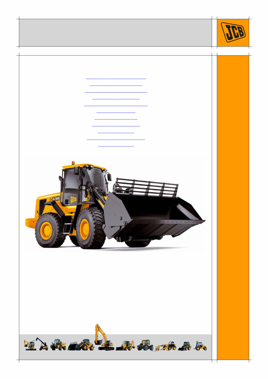 JCB 426 436 446 Wheeled Loader Service Repair Workshop Manual preview img 1