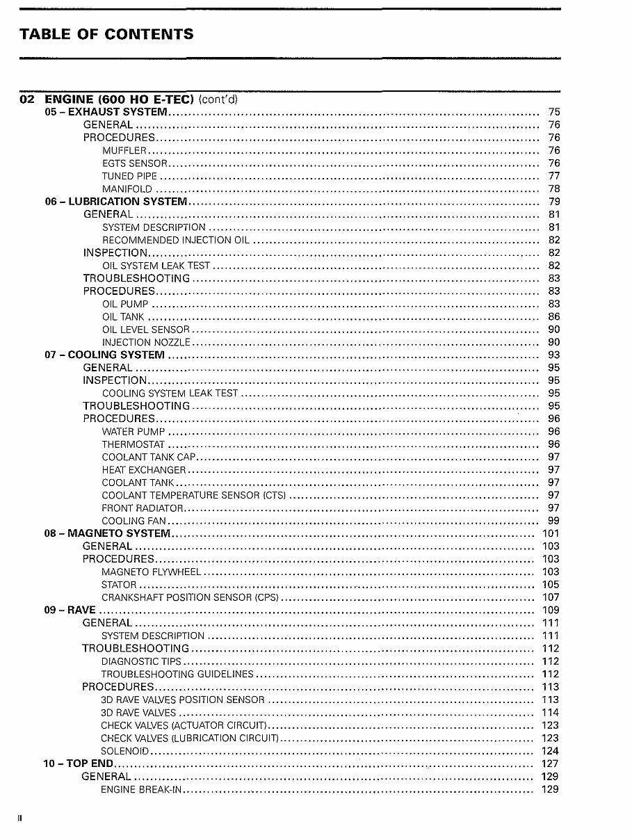 2010-2012 Ski-Doo REV-XU Snowmobile All Models Service & Repair Manual preview img 3