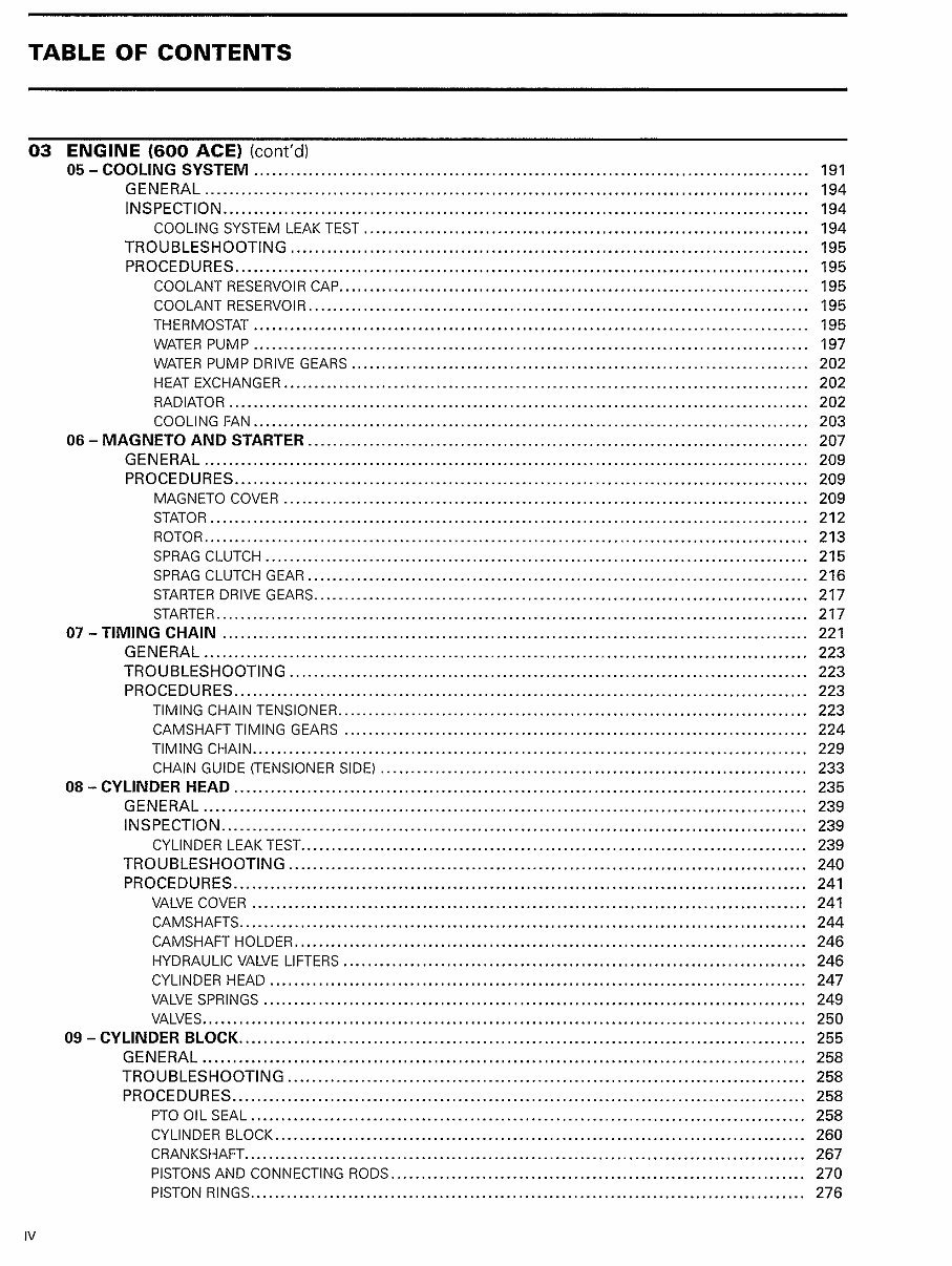 2010-2012 Ski-Doo REV-XU Snowmobile All Models Service & Repair Manual preview img 5
