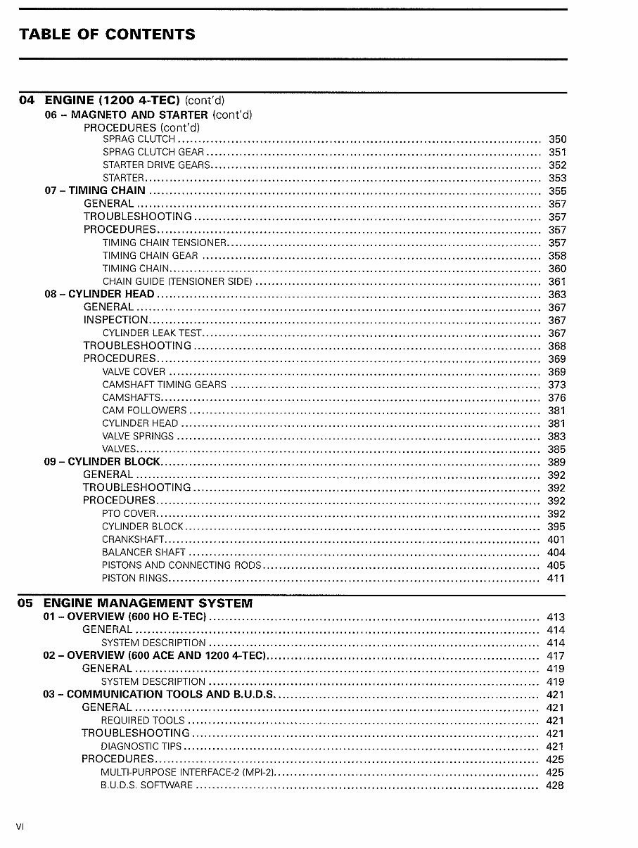 2010-2012 Ski-Doo REV-XU Snowmobile All Models Service & Repair Manual preview img 7