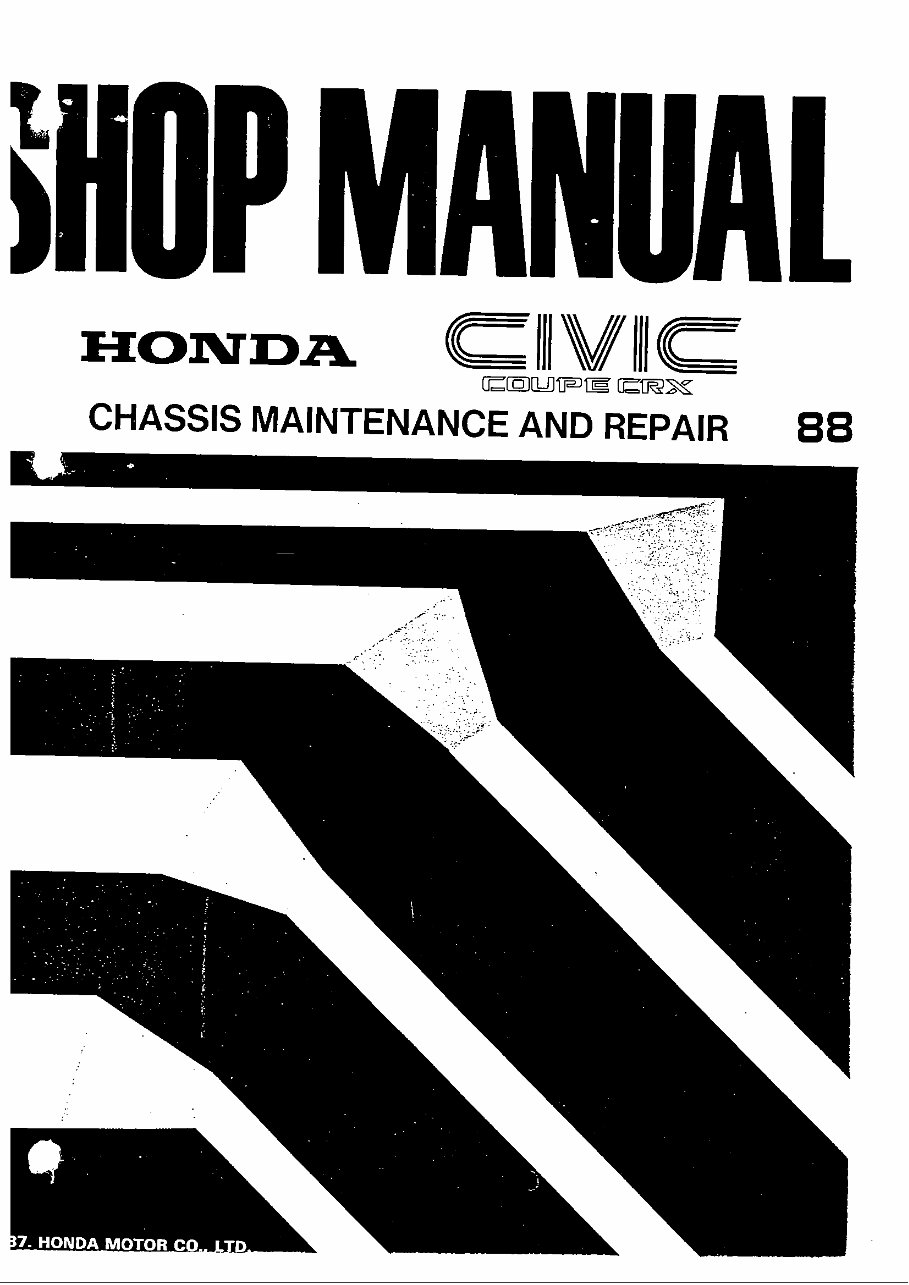 Honda CRX Workshop Manual preview img 1