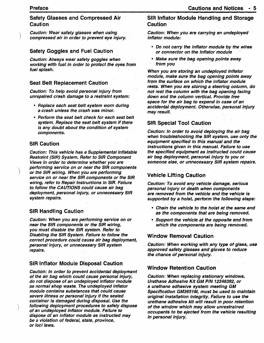 1993-2002 Pontiac Firebird Service & Repair Manual preview img 9