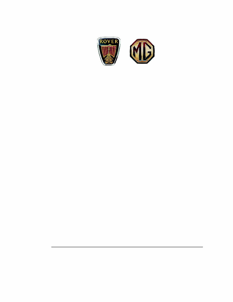 2001-2005 Rover 25 MG ZR Streetwise Service & Repair Manual preview img 1