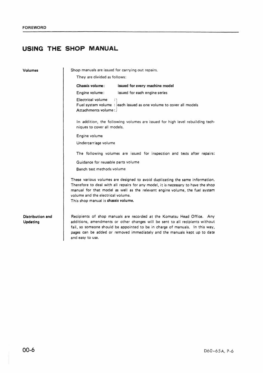 Komatsu D60A-6 D60P-6 D65A-6 D65P-6 Dozer Bulldozer Service Repair Workshop Manual (SN: 31001 and up, 32001 and up) preview img 8